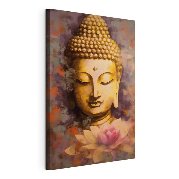 Schilderij van een boeddha Canvas Schilderijen Schilderij van een boeddha