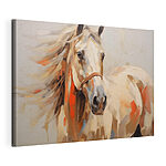 Canvas Schilderijen Schilderij van een paard