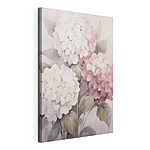 Canvas Schilderijen Schilderij van roze bloemen