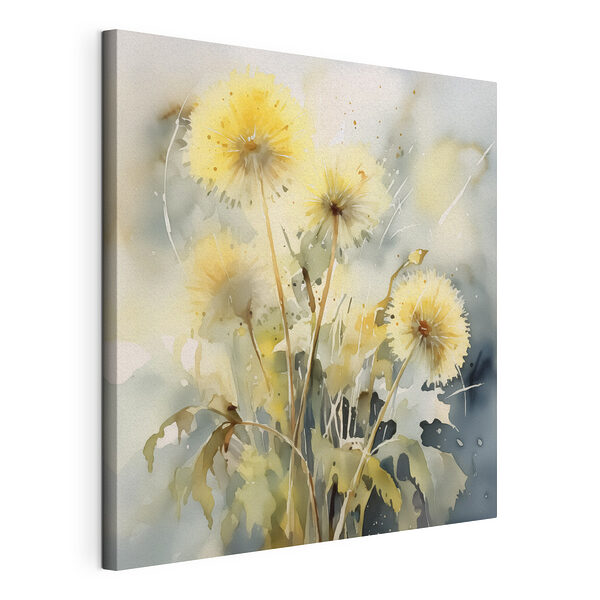 Aquarel van bloemen Canvas Schilderijen Aquarel van bloemen