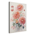 Canvas Schilderijen Elegante bloemen in zachte pasteltinten