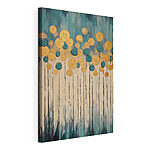Canvas Schilderijen Grillige bloemen in levendige kleuren