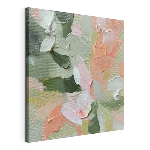 Zachte pastels in zachte lagen Canvas Schilderijen Zachte pastels in zachte lagen