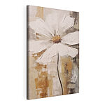 Canvas Schilderijen Schilderij van een witte bloem