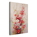 Canvas Schilderijen Schilderij van bloemen in een vaas