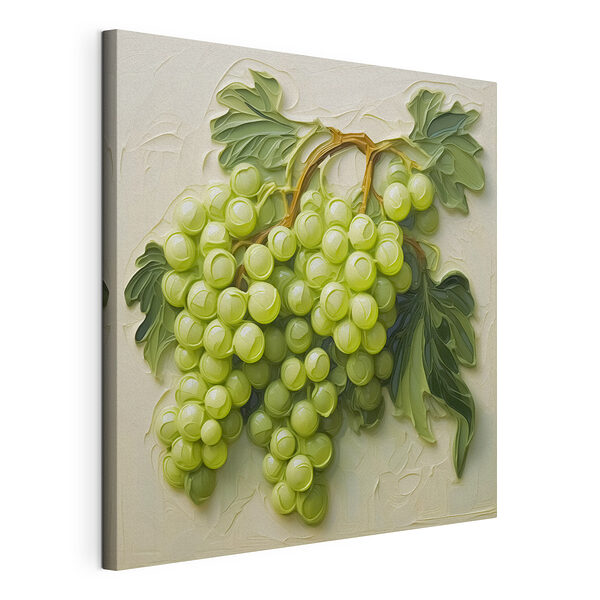 Schilderij van een druiventros Canvas Schilderijen Schilderij van een druiventros