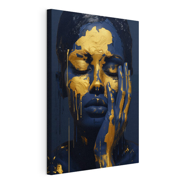 Canvas Schilderijen Abstracte schoonheid omarmen met kleur