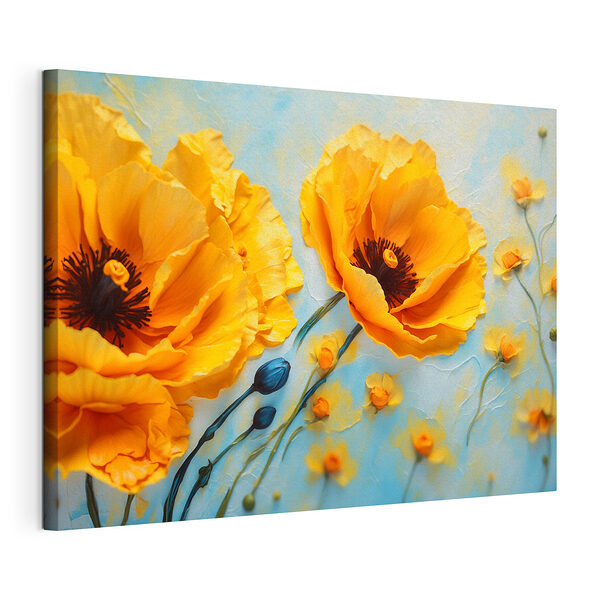 Prachtige bloesems op een heldere achtergrond Canvas Schilderijen Prachtige bloesems op een heldere achtergrond