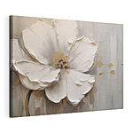 Canvas Schilderijen Delicate bloei op een zacht doek