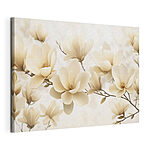 Canvas Schilderijen Groep witte bloemen