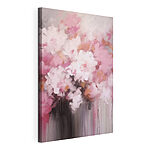 Canvas Schilderijen Schilderij van roze bloemen