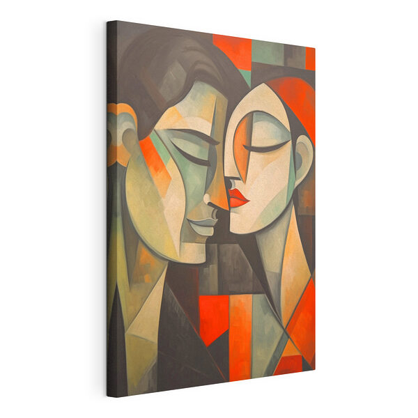 Canvas Schilderijen Schilderij van twee vrouwen