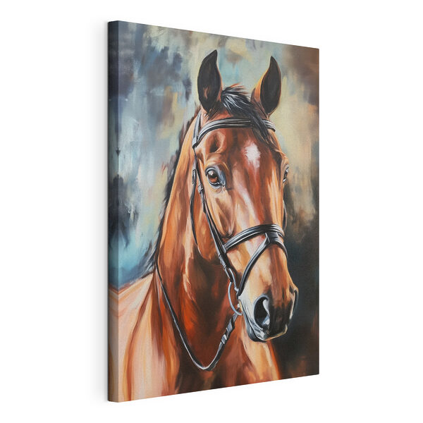 Canvas Schilderijen Schilderij van een paard