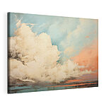 Canvas Schilderijen Schilderij van wolken in de lucht