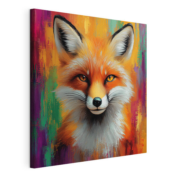 Canvas Schilderijen Schilderij van een vos