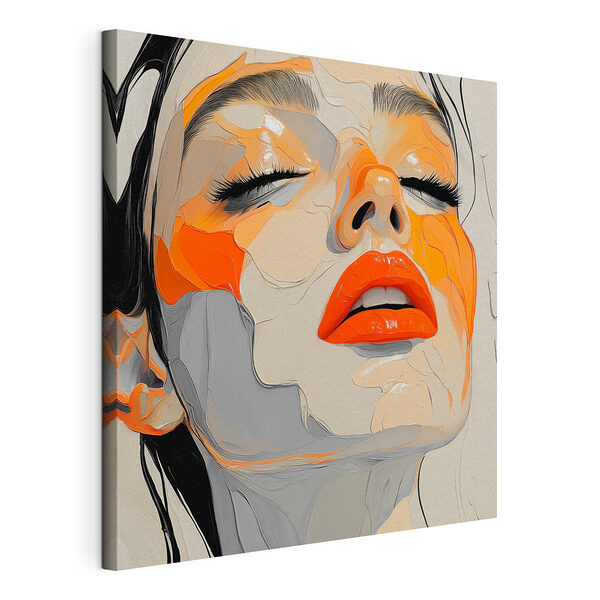Betoverende expressie in levendige kleuren Canvas Schilderijen Betoverende expressie in levendige kleuren