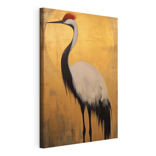 Canvas Schilderijen Schilderij van een kraan