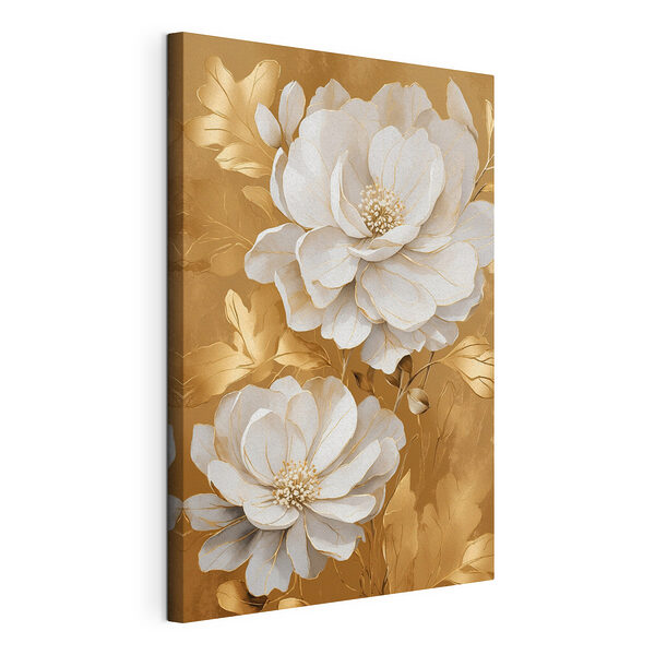 Delicate bloemen in zachte kleuren Canvas Schilderijen Delicate bloemen in zachte kleuren