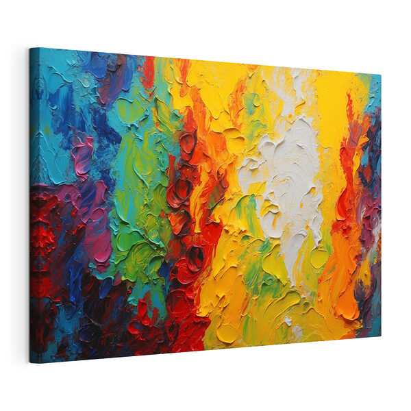 Canvas Schilderijen Schilderen van verschillende kleuren