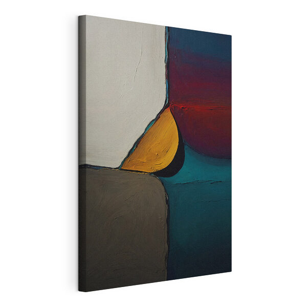 Abstracte kleuren in een dynamisch arrangement Canvas Schilderijen Abstracte kleuren in een dynamisch arrangement
