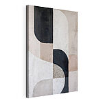 Canvas Schilderijen Zwart-wit kunstwerk