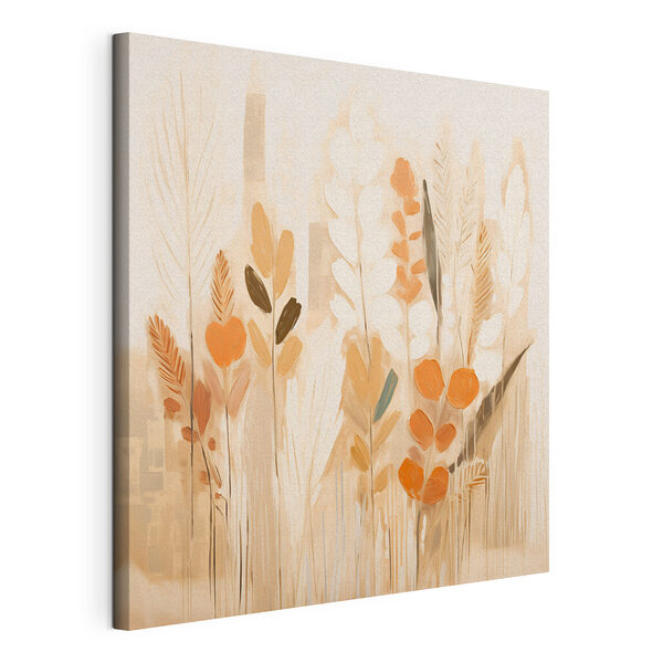 Planten met bladeren schilderen Canvas Schilderijen Planten met bladeren schilderen