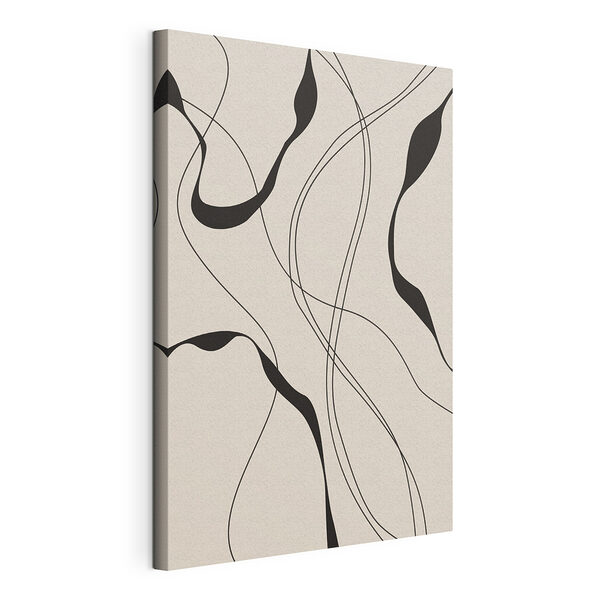 Canvas Schilderijen Zwart-wit patroon