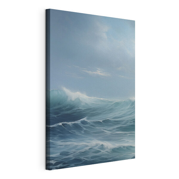 Canvas Schilderijen Grote golven in de oceaan