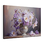Canvas Schilderijen Vaas met bloemen erin