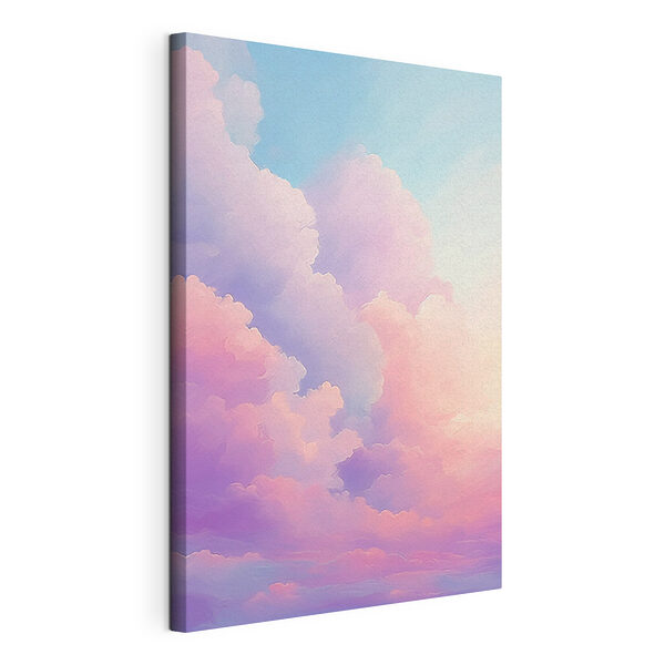Canvas Schilderijen Kleurrijke wolken aan de hemel