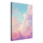 Canvas Schilderijen Blauwe lucht met wolken