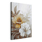 Canvas Schilderijen Delicate bloemen in zachte kleuren