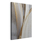 Canvas Schilderijen Abstracte lijnen in zachte tinten