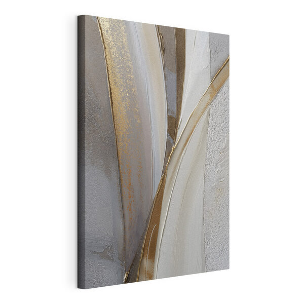 Canvas Schilderijen Abstracte lijnen in zachte tinten