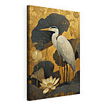 Canvas Schilderijen Schilderij van een witte vogel