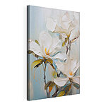 Canvas Schilderijen Schilderij van witte bloemen