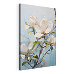 Canvas Schilderijen Schilderij van een witte bloem