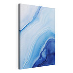 Canvas Schilderijen Vloeiende tinten van rustgevende blauwtinten