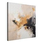 Canvas Schilderijen Schilderij van een zwart-witte muur