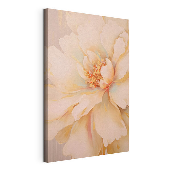 Schilderij van een bloem Canvas Schilderijen Schilderij van een bloem