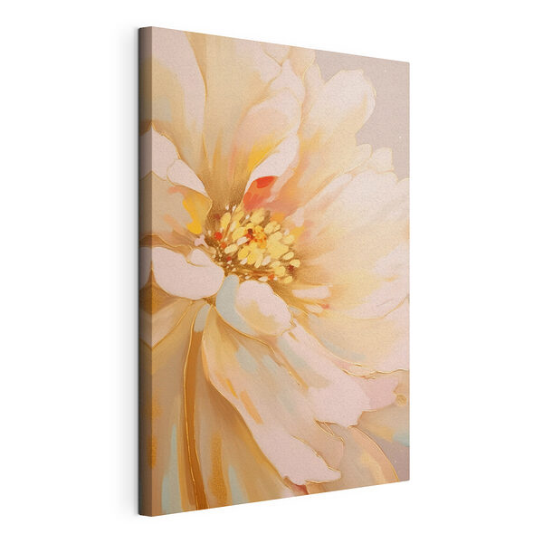 Schilderij van een bloem Canvas Schilderijen Schilderij van een bloem