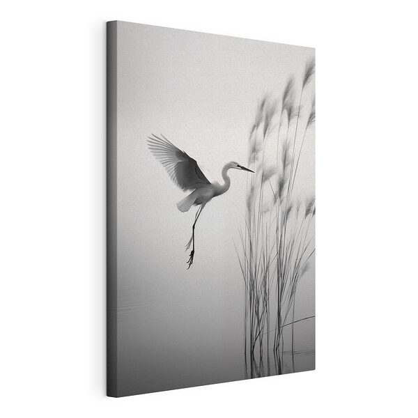 Vogel die over het water vliegt Canvas Schilderijen Vogel die over het water vliegt