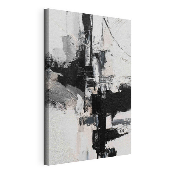 Canvas Schilderijen Zwart-wit schilderij