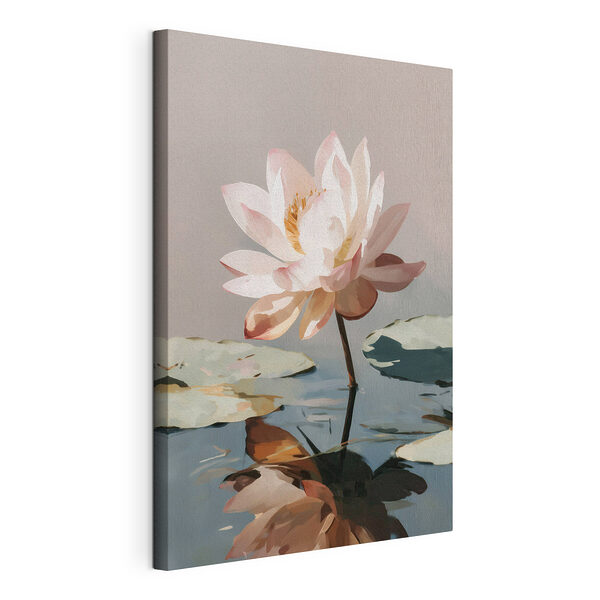 Bloem in het water Canvas Schilderijen Bloem in het water