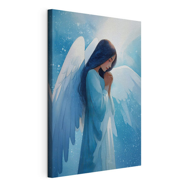 Canvas Schilderijen Schilderij van een vrouw met vleugels