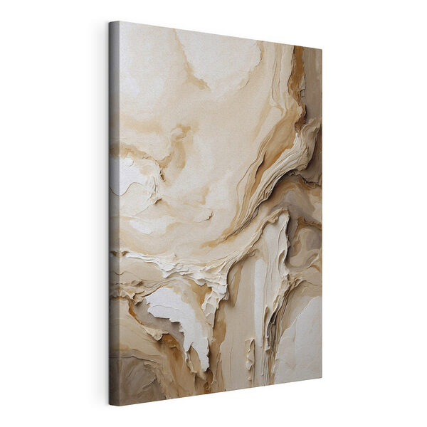 Canvas Schilderijen Abstracte lagen in warme tinten