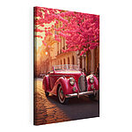 Canvas Schilderijen Auto op straat