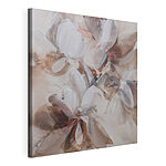 Canvas Schilderijen Schilderij van bloemen op een witte ondergrond