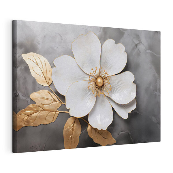 Fijn bloemmotief tegen een achtergrond Canvas Schilderijen Fijn bloemmotief tegen een achtergrond