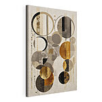Canvas Schilderijen Abstracte cirkels in warme tinten